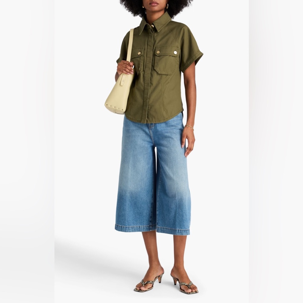 NWT Zimmerman Denim Pocket Shirt in Olive
